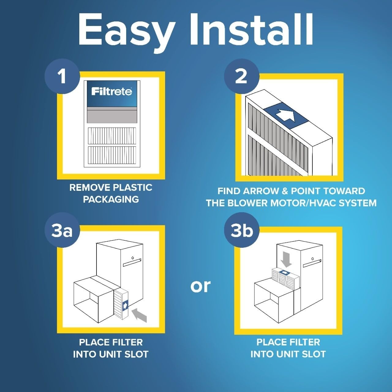 Filtrete 20x25x4 Air Filter MERV 11, 2-Pack, HVAC Compatible