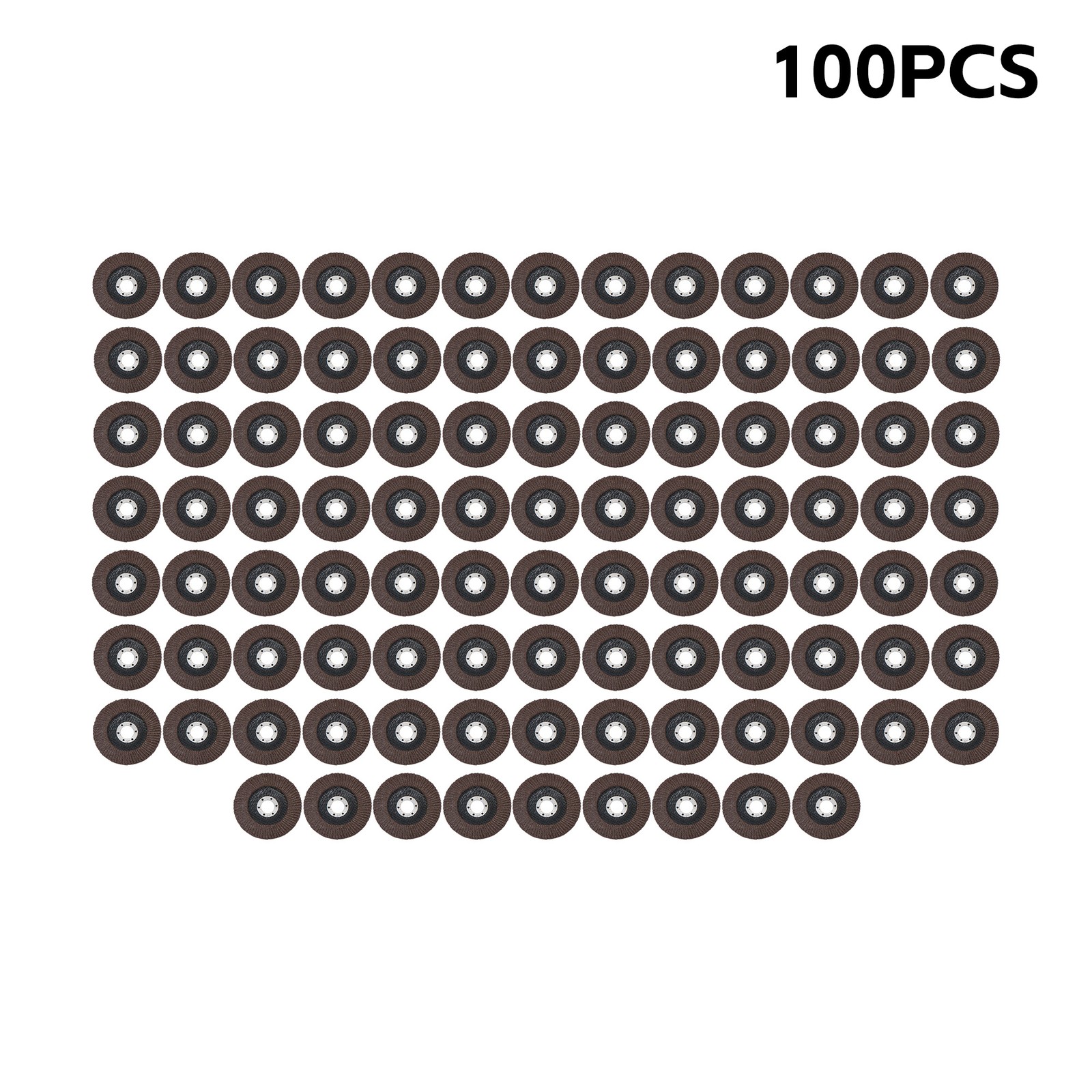 100 Pcs 4-1/2″×7/8″ 40 Grit Premium Zirconia Flap Disc Sanding Grinding Grey