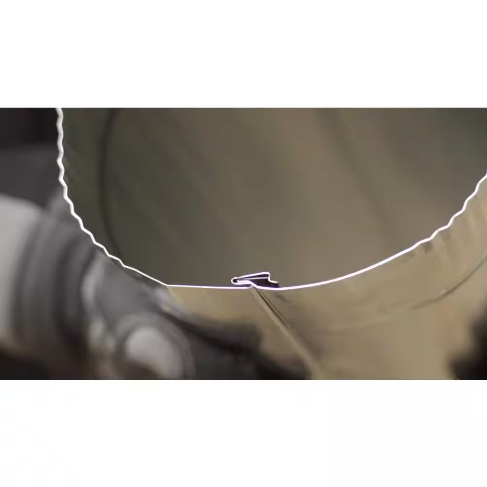 6 In. X 2 Ft. round Metal Duct Pipe
