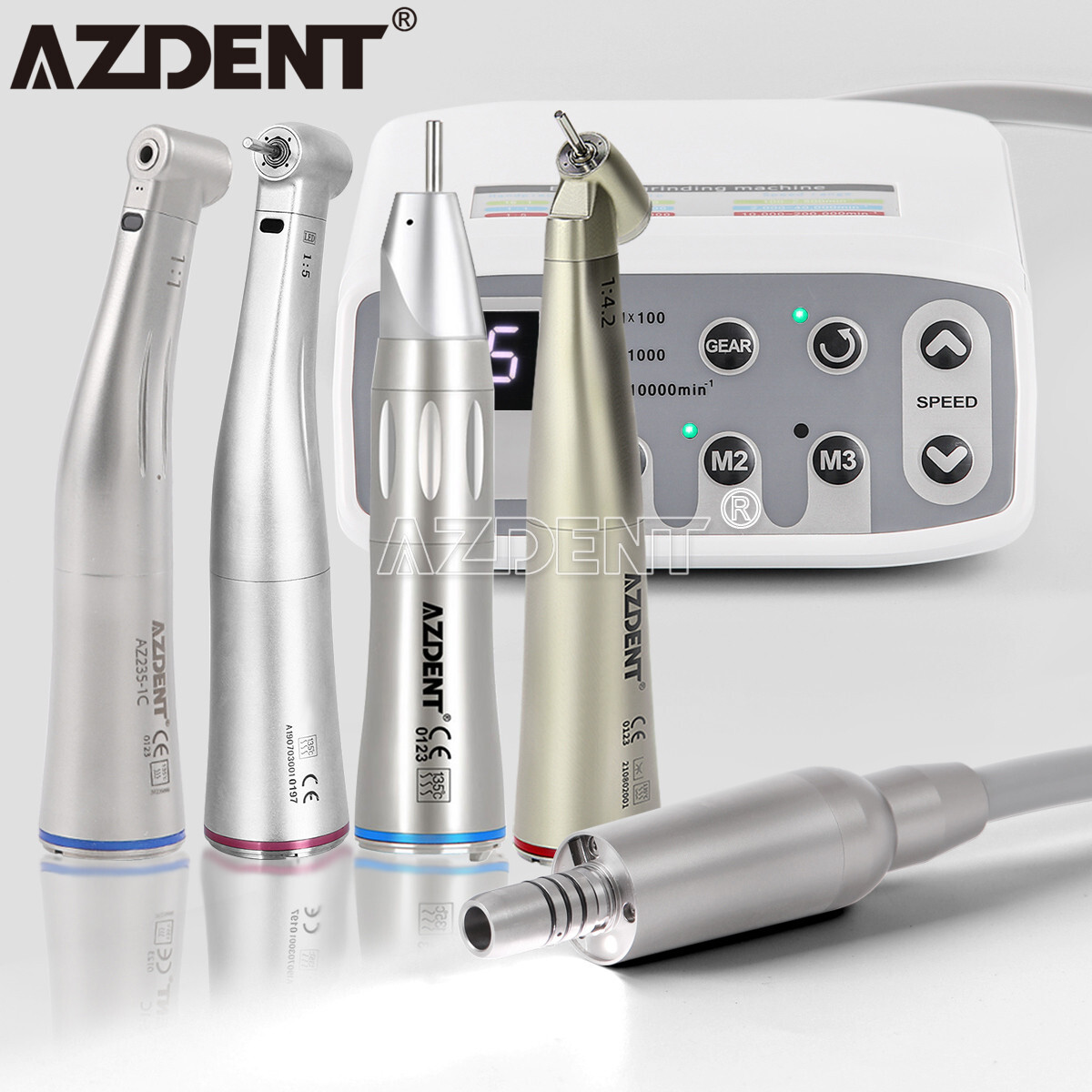 NSK Style Dental LED Brushless Electric Micro Motor/1:1/1:5/1:4.2 LED Handpiece