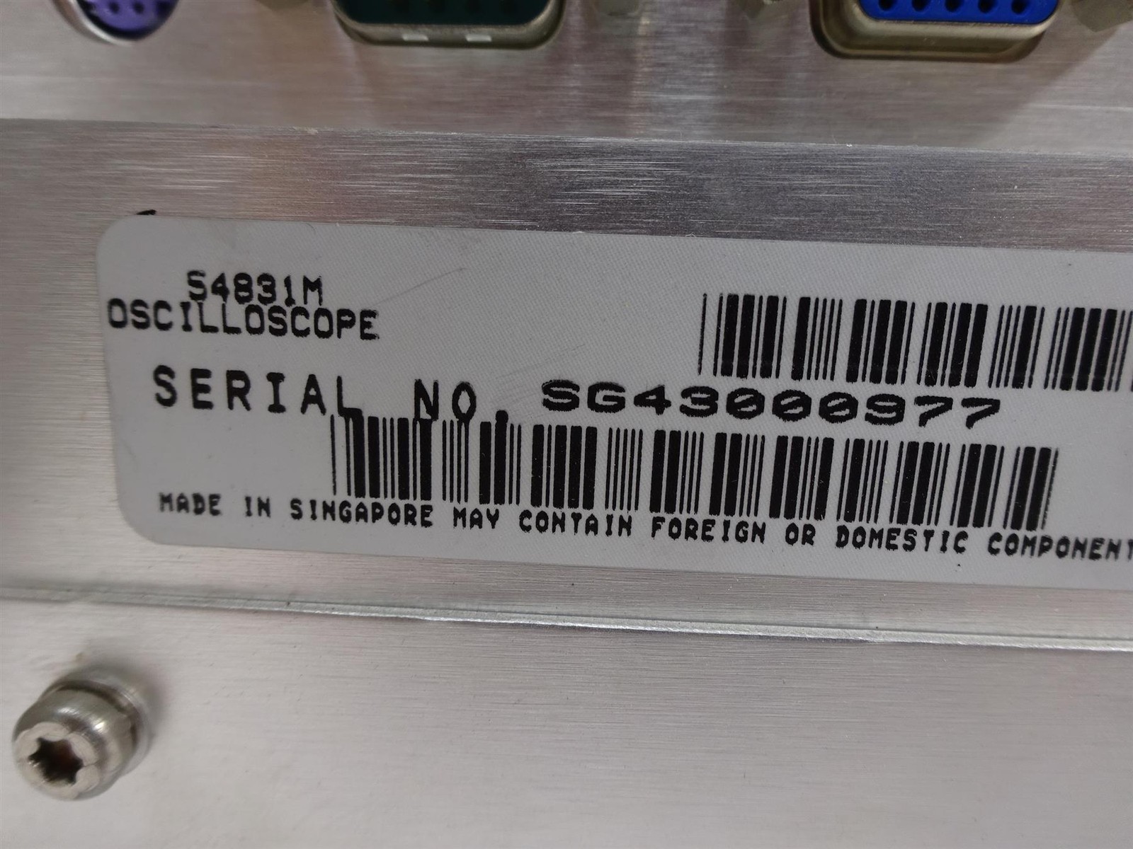 Agilent 54831M Infiniium Oscilloscope 600 MHz 4 GS/a – No Power – AS IS