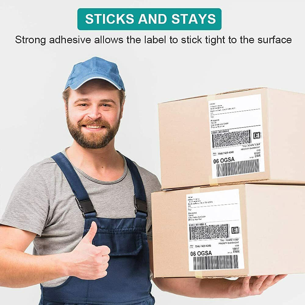 50-1000 Shipping Labels 8.5″ x 5.5″ Half Sheets Self Adhesive 2 Per 8.5×11 Sheet