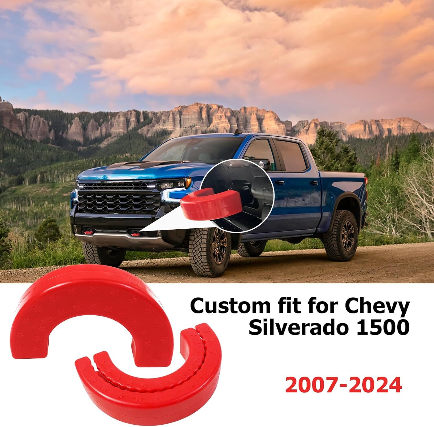 Peleus Tow Hook Covers for Chevy Silverado 2007-2024 Front Cover…