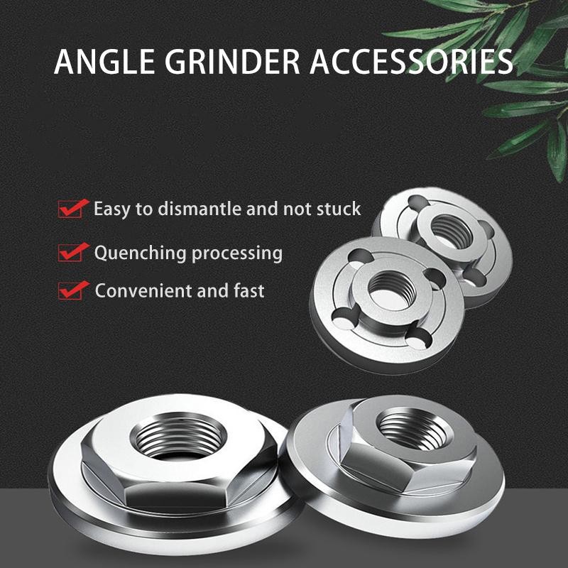 Angle Grinder Flange Nut Set M14/5/8-11 Metal Pressure Plate Replacement Too