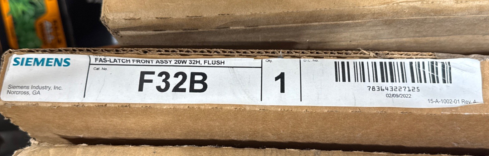 SIEMENS F32B Fas-Latch Front Assembly New