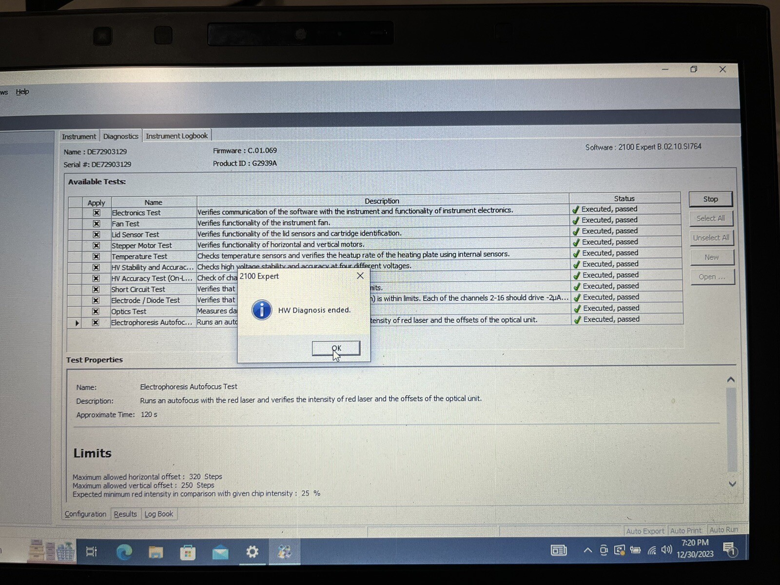 Agilent 2100 Bioanalyzer G2939A TESTED with 6 Months Warranty