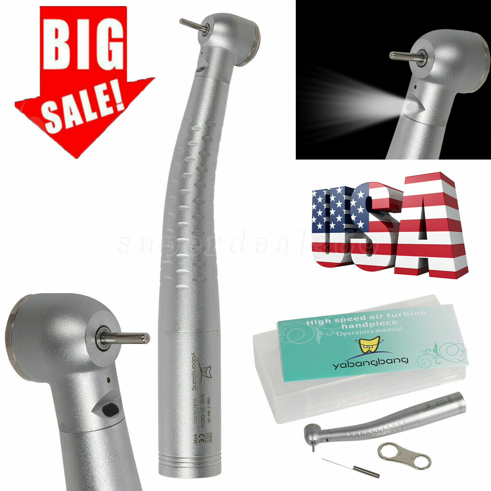 10*KaVo Style Dental High Speed Turbine Handpiece fit 4/6 Hole Coupler Swivel US