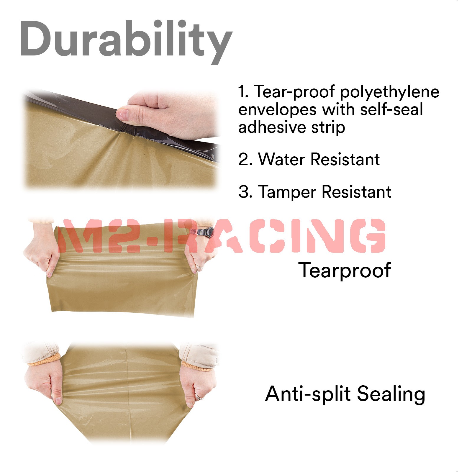 ANY SIZE # Beige Color Poly Mailers Shipping Envelopes Plastic Bags Self Sealing
