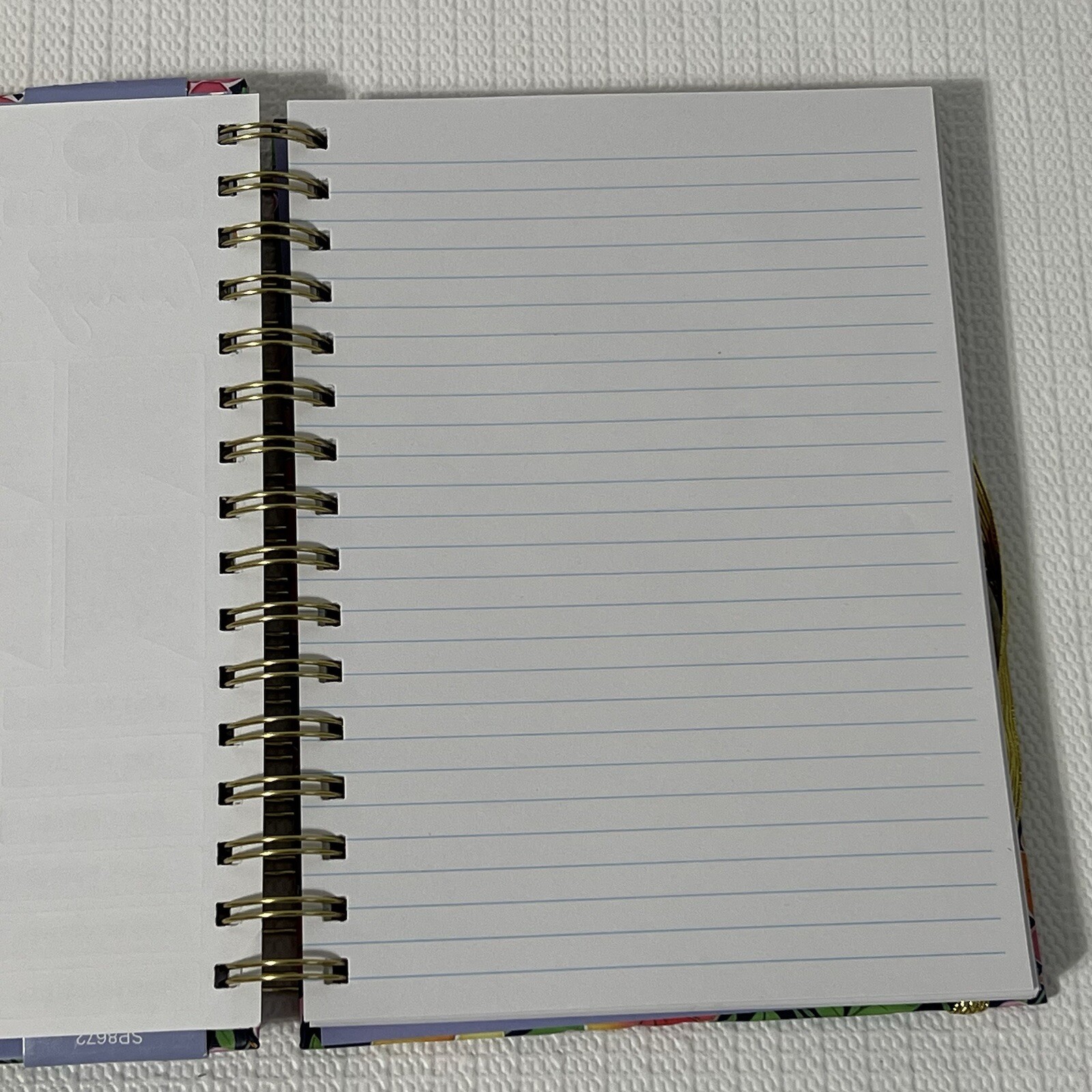 BLOOM Hardcover Spiral Notebook Journal Pen Sticker Set Colorful Lined Flowers