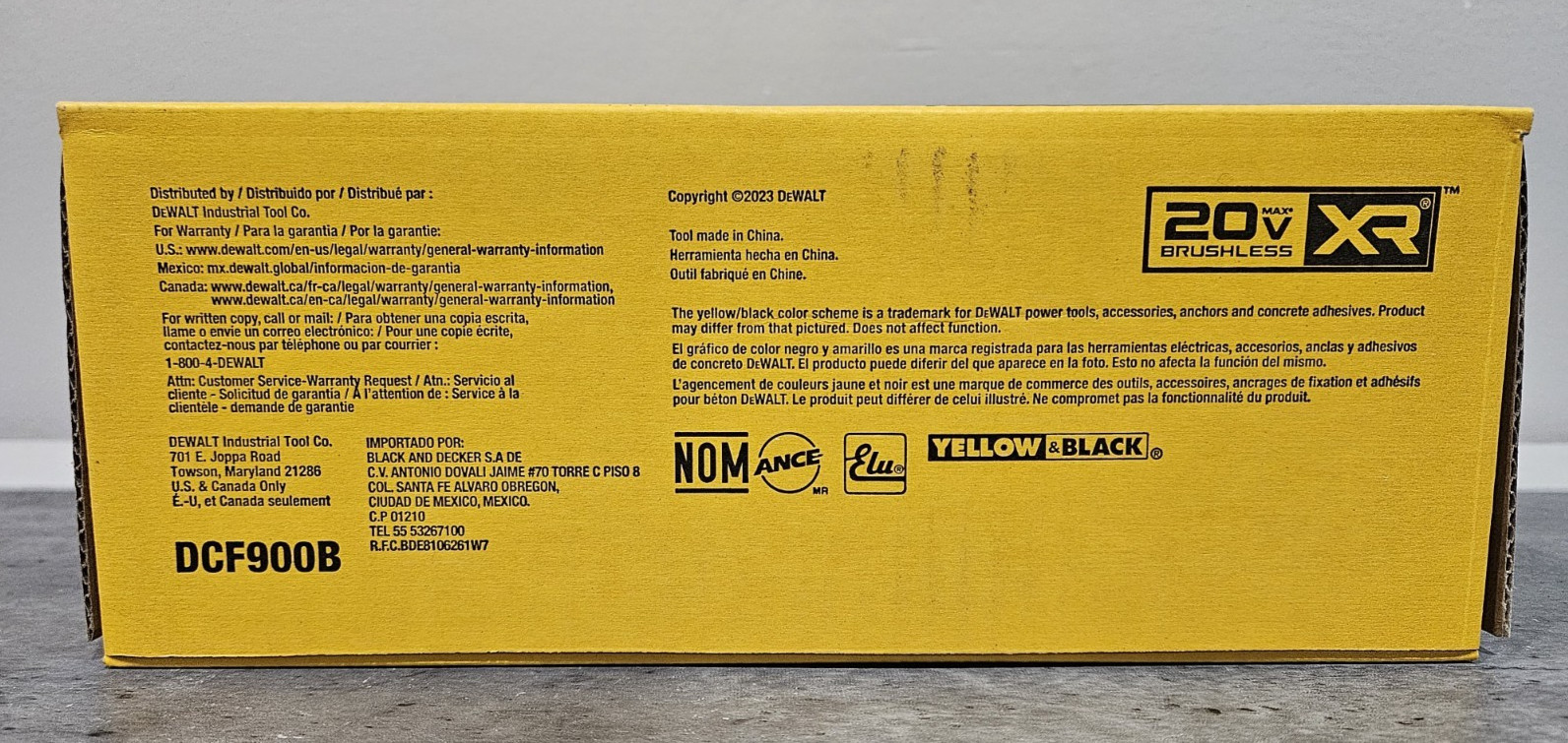 DeWALT 20v Max Brushless XR 1/2″ High Torque Impact Wrench Hog Ring Anvil DCF900
