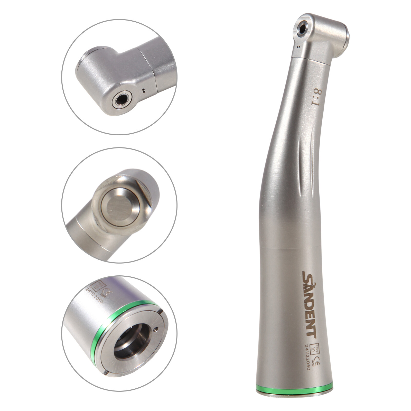 Dental 8:1 Endo Handpiece Endodontic Contra Angle Mini Head Push Button fit NSK
