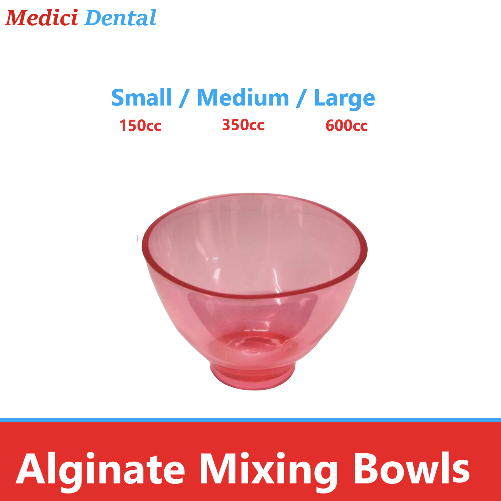 Dental Impression Material Mixing Bowls Flexible Mixing Bowl 300 cc or 600cc