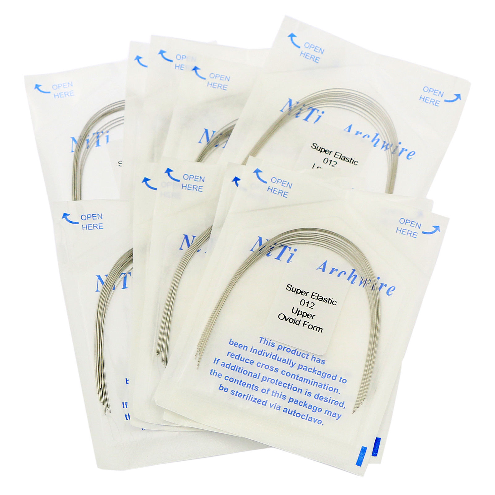 20 Pcs Dental Orthodontic Niti Arch Wire Round Super Elastic Upper+Lower 012-020