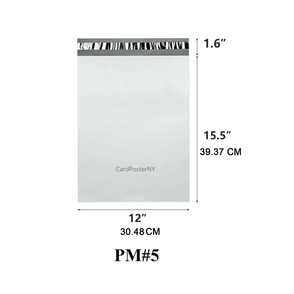 100 Pcs Poly Mailers Shipping Bag 7.5×10 9×12 10×13 12×15.5 14.5×19 19×24 24×24