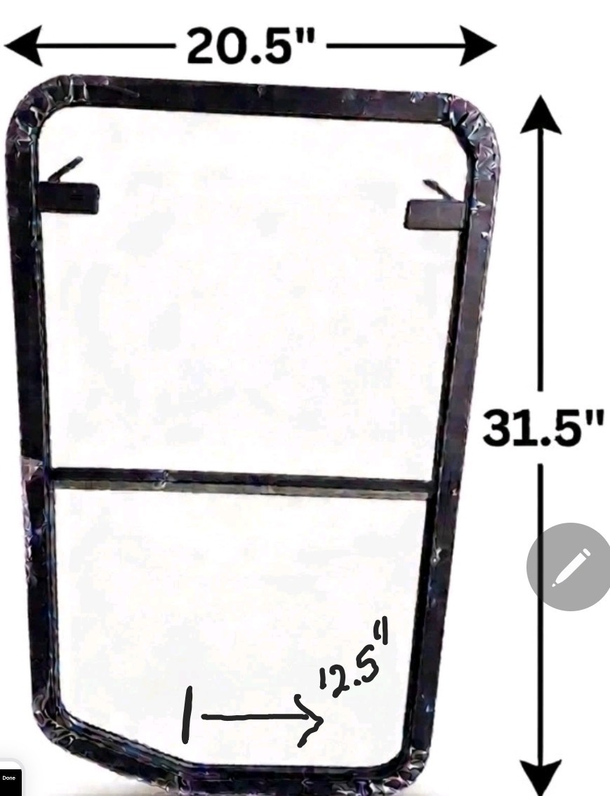 kawasaki 80ZV-2 Wheel Loader R/h Glass assembly