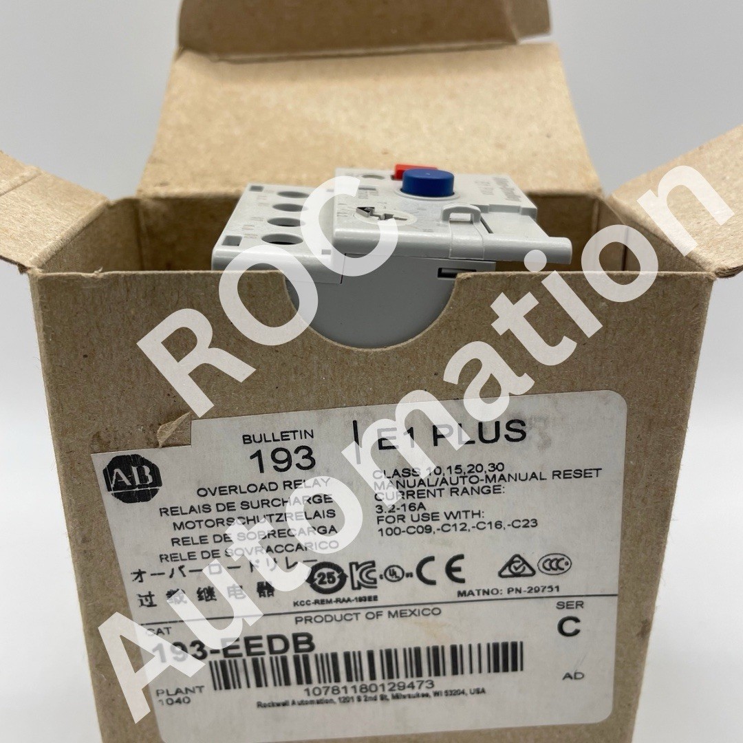 New Allen Bradley 193-EEDB Overload Relay 3.2-16A