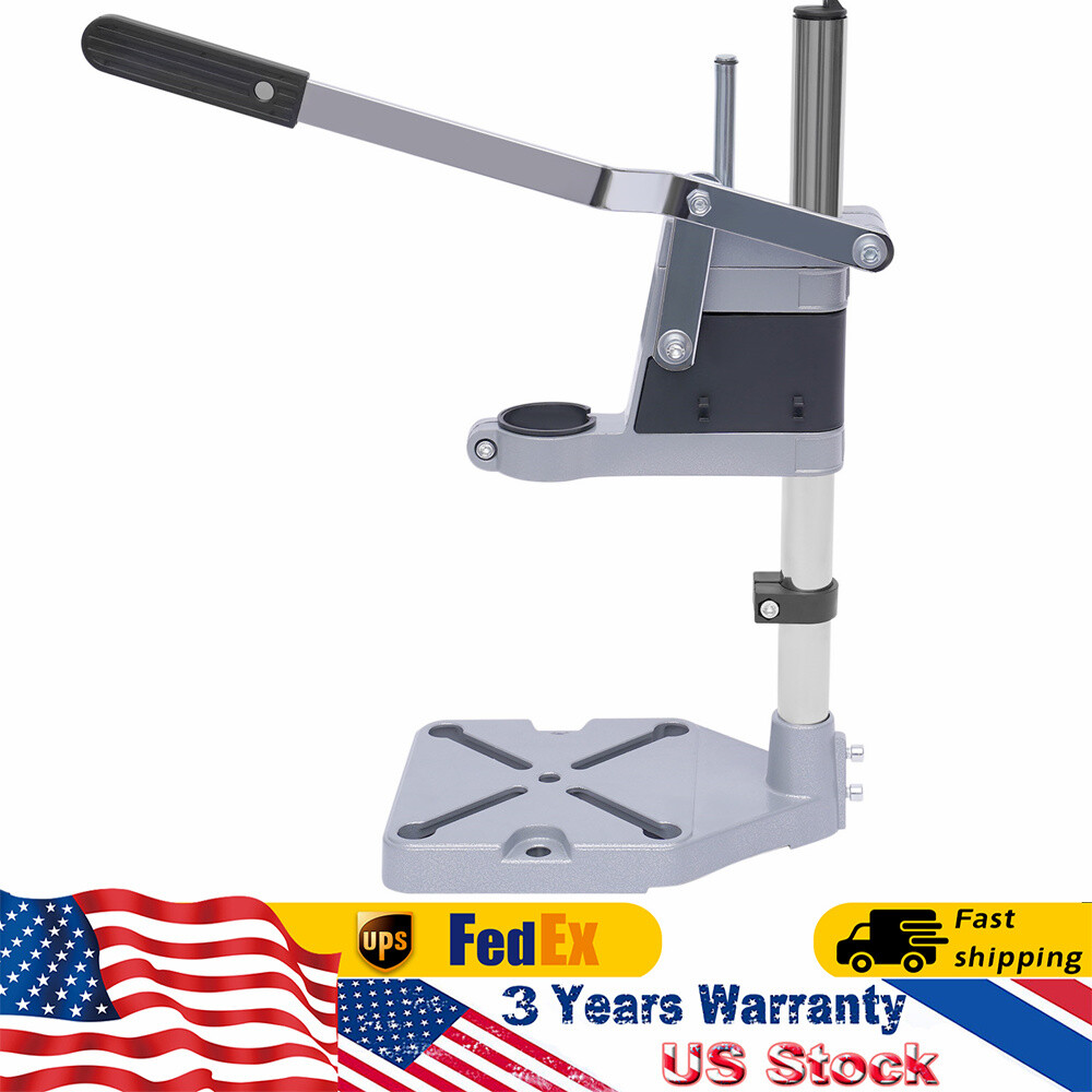 Electric Drill Hand Press Stand Bench Clamp Support Holder Tool Workbench Pillar