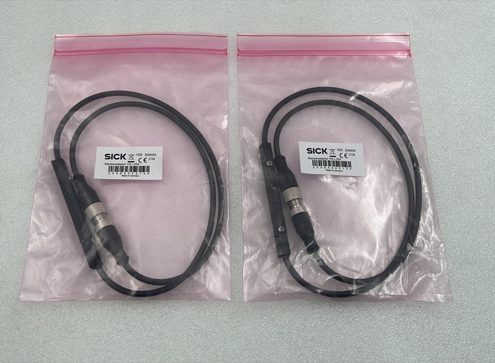 [LOT 2 PCS] NEW – SICK Steckeradapter 2046454 HG L350