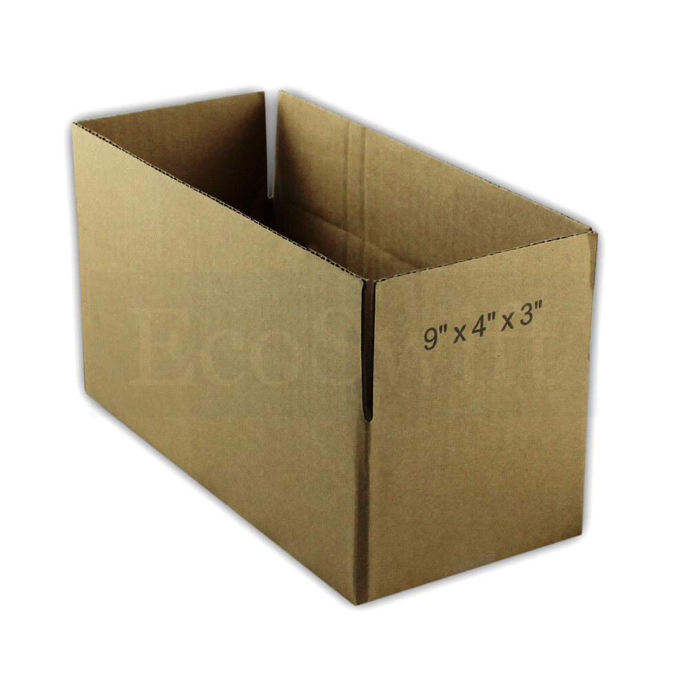 1-200 9x4x3 “EcoSwift” Cardboard Packing Mailing Shipping Corrugated Box Cartons