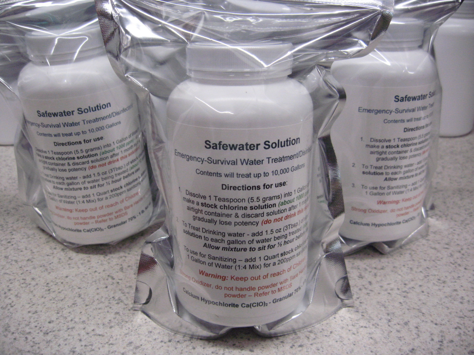 Calcium Hypochlorite-Emergency Survival Water Purifier – 1lb = 10,000 Gallons