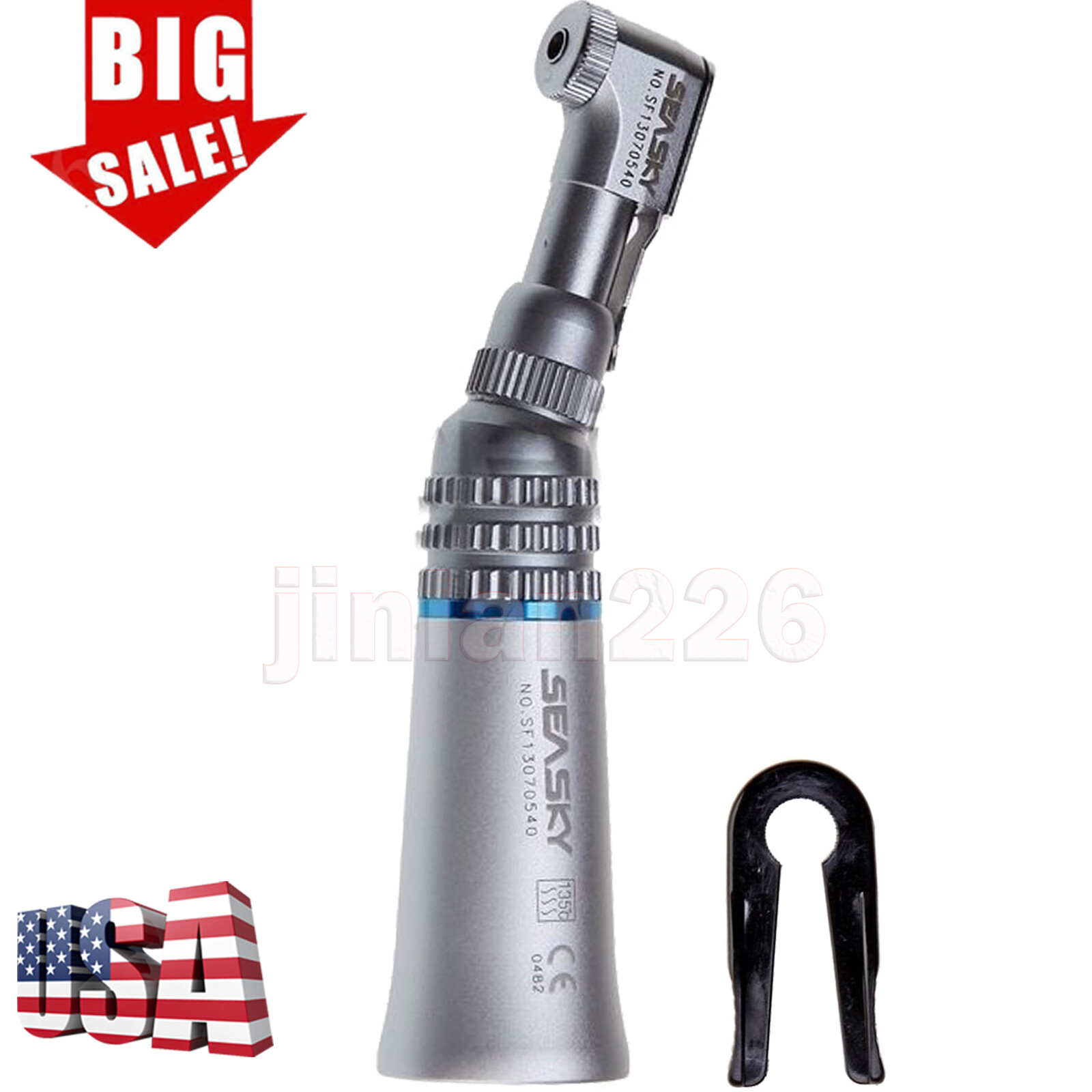 NSK PANA MAX Style Dental LED High Speed Handpiece Push Button 4 Hole Clean Head