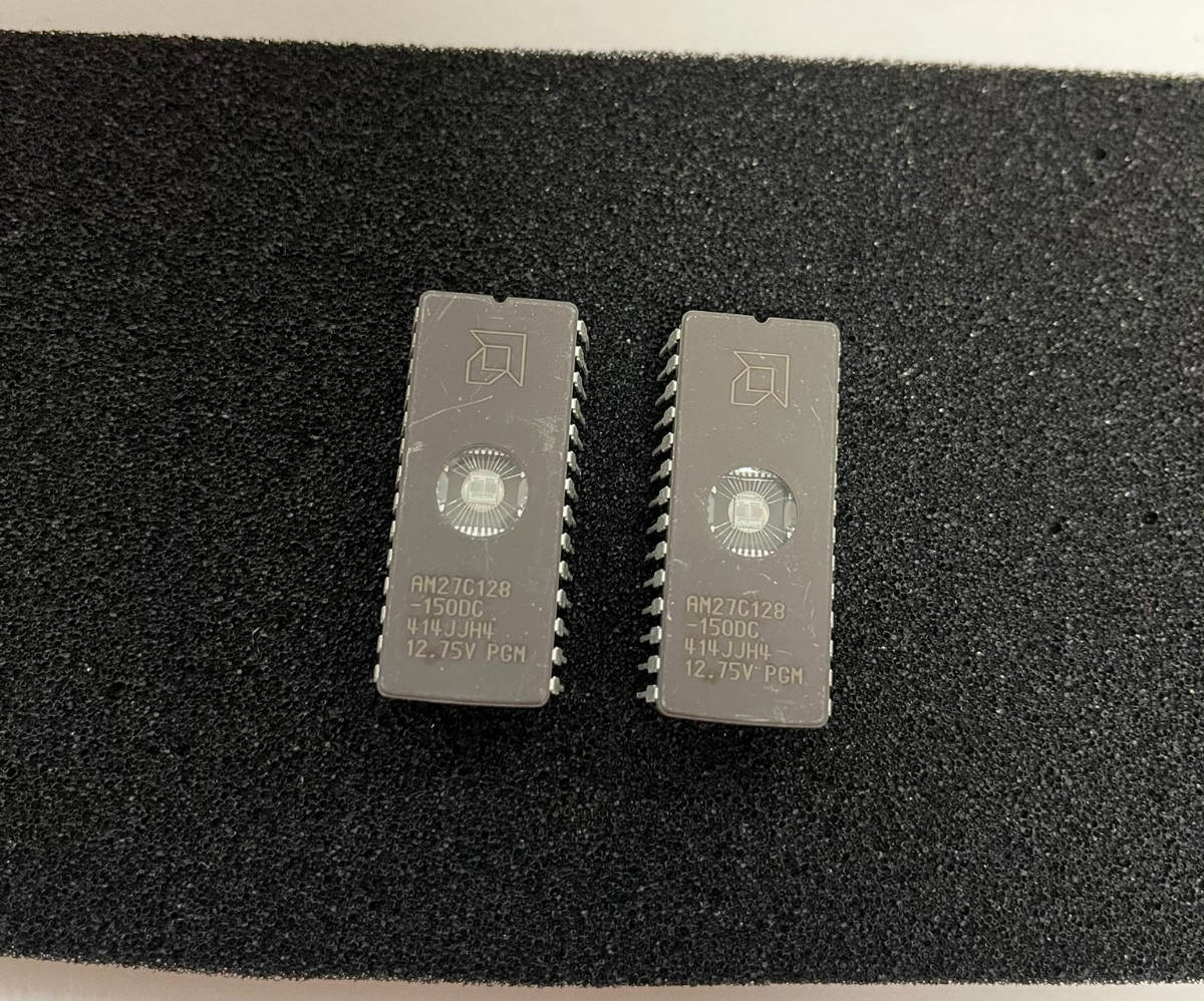 Lot 2 pcs New AMD AM27C128-150DC 27C128 Erasable EPROM IC USA SELLER BOX4S