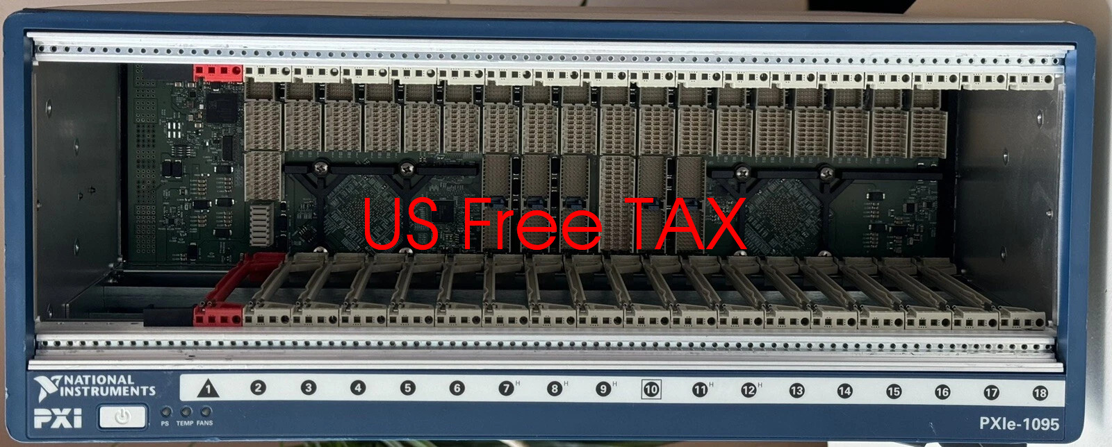 Used National Instruments NI PXIe-1095 PXIe, 18-Slot Up to 24 GB/s PXI Chassis