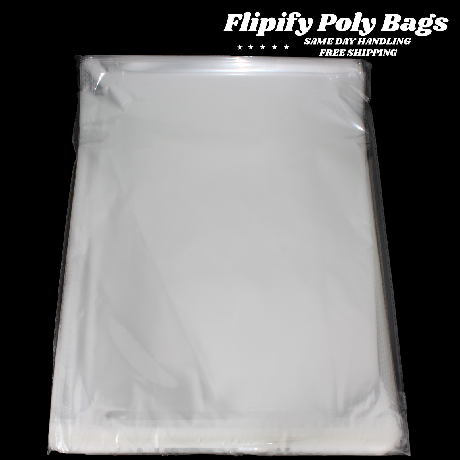 12×15 Clear Resealable T-Shirt/Apparel Self Seal Lip Tape Poly Plastic bags