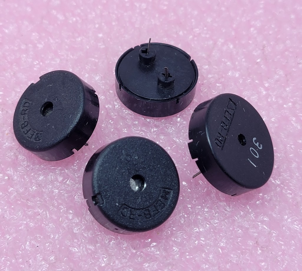 Lot of 4 – MATSUSHITA – EFB-RD24C41 – Peizo Ceramic Buzzers, 85dB, 15V p-p, 24mm