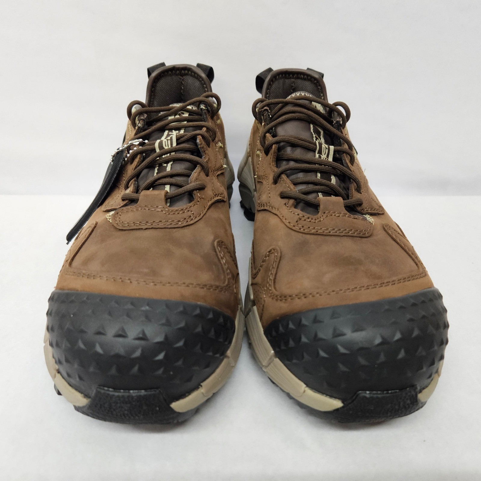 Reebok Men’s Zig Kinetica Edge II Work Safety Shoes RB3020 Brown Leather Sz 8