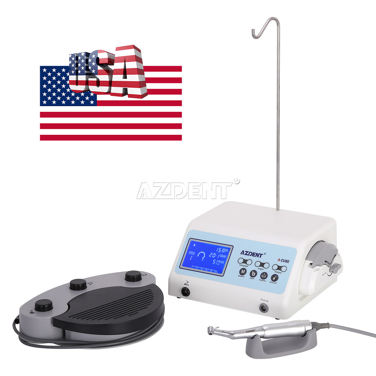 AZDENT Dental Brushless Implant Motor System A-CUBE /Implant Irrigation Tubings
