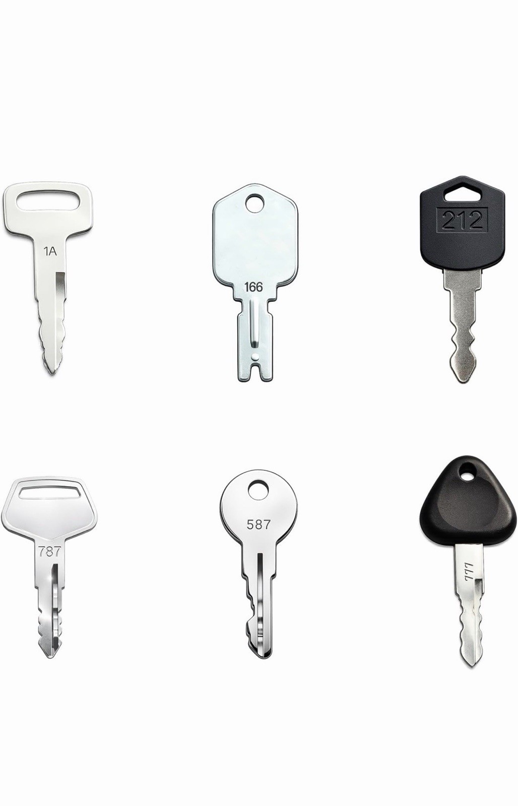 18 Forklift Ignition Key Set Toyota Hyster Doosan Yale Nissan Crown Clark Bobcat