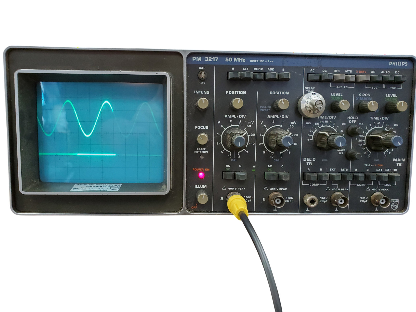 Philips PM 3217 50 MHz 2 Channel Analog Oscilloscope
