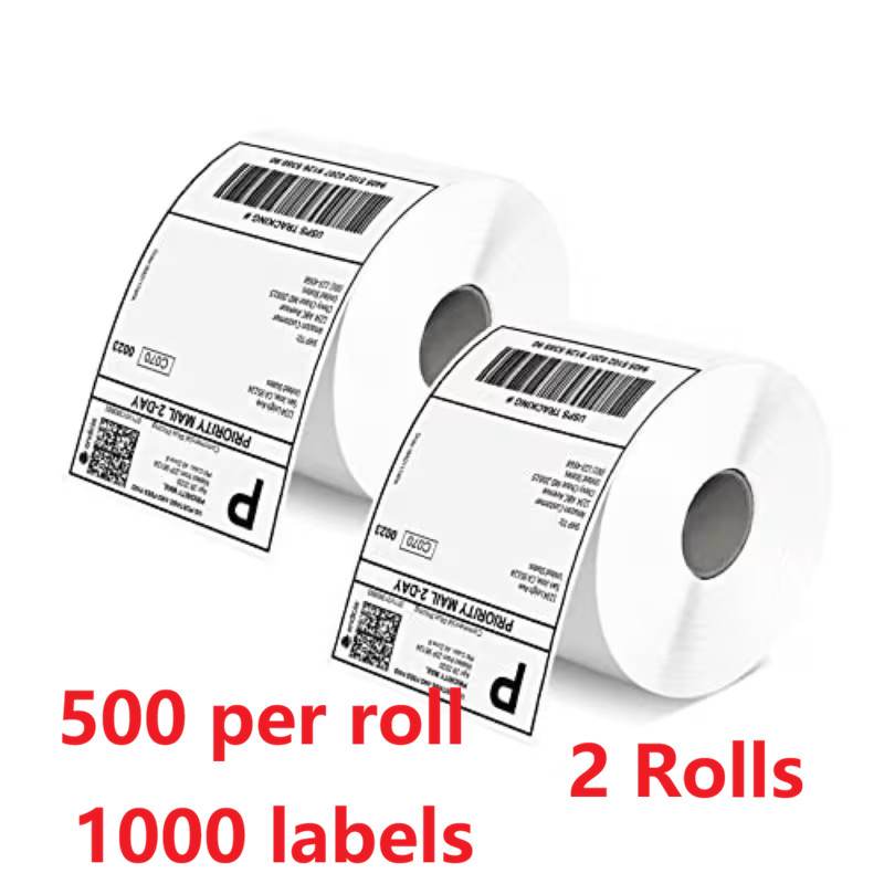 2 Rolls 1000 Labels 4×6 Thermal Labels for Zebra And Most Printers 4″ x 6″ US