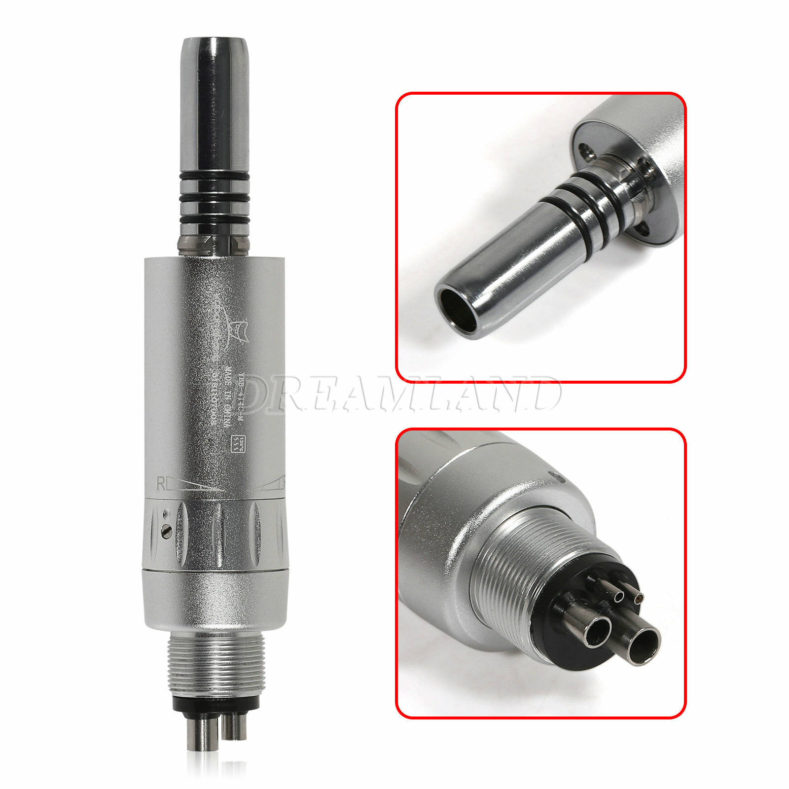 1-10x Dental Slow Speed Air Motor Handpiece Inner Water Spray 4Hole