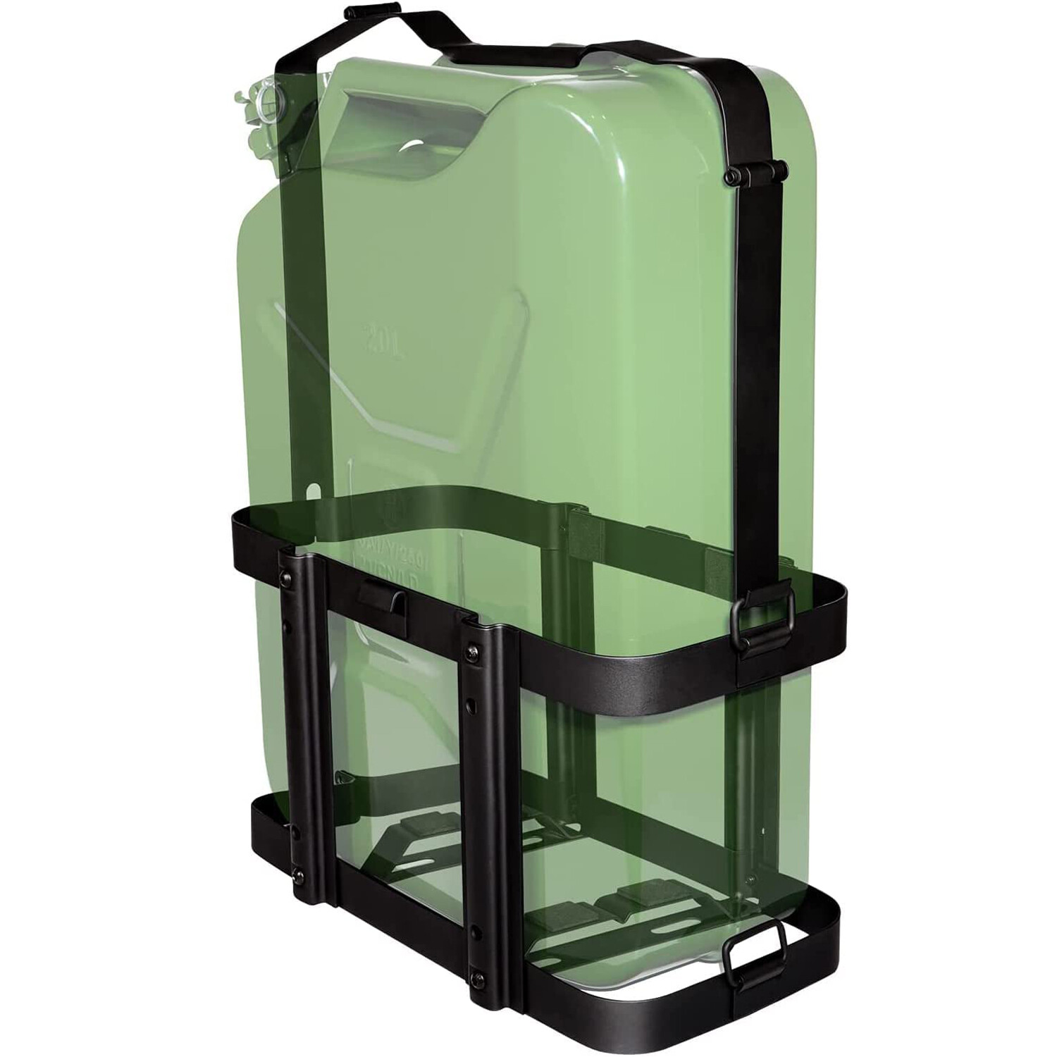 5.28 Gallons/ 20L Jerry Can Holder Kits Bracket Mount Gas Rack Oil Tank Fuel