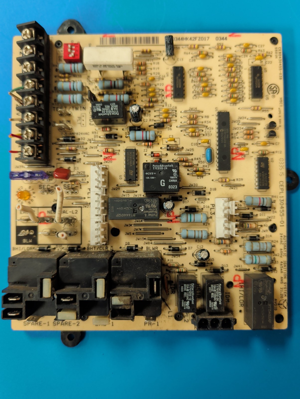 CEPL130455-01 CEBD430455-03B HK42FZ017 0344HK42FZ017 Furnace Board