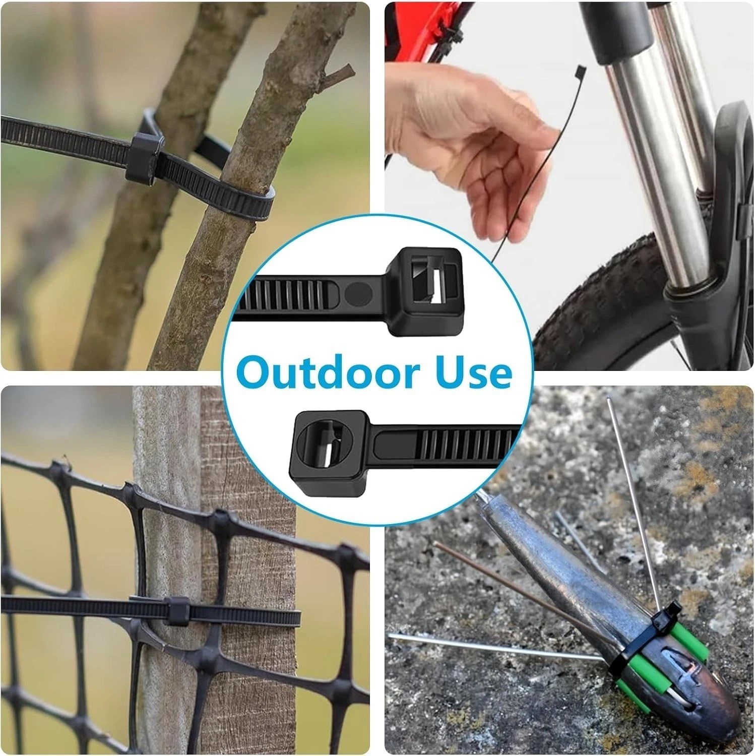Versatile Black Zip Ties 10 Inch 100 Pack – Ideal for Indoor and Outdoor Use
