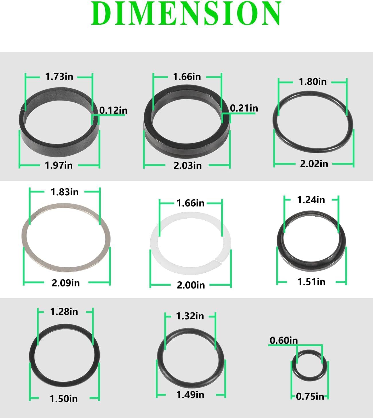 AE50113 Hydraulic Gate Cylinder Seal Kit for John Deere Cylinder AE40897 AE40898