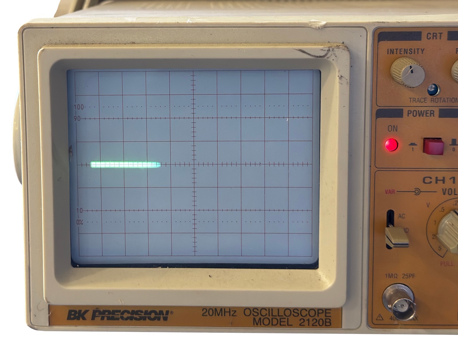🔧 BK Precision 2120B 20 MHz Dual‑Channel Analog Oscilloscope – Tested