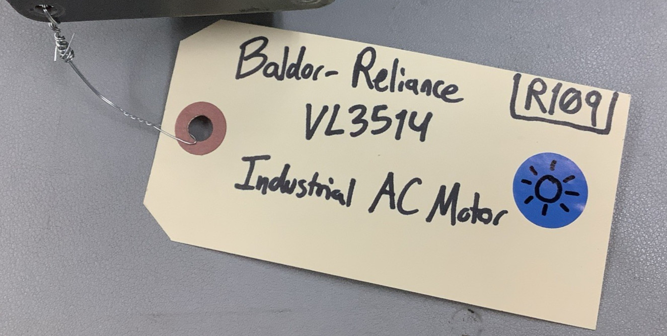 Baldor-Reliance VL3514 Industrial AC Motor 1.5HP 1725RPM 1-Ph (R109)