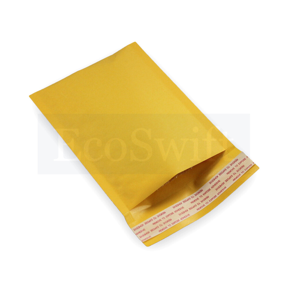 50 #0000 4 x 6 ECOSWIFT SMALL SELF SEAL KRAFT BUBBLE MAILERS PADDED ENVELOPES