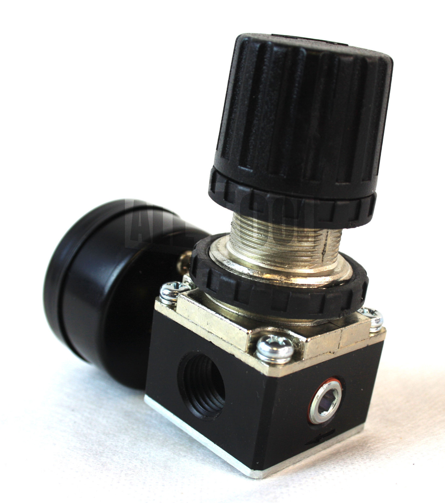 New 1/4″ MINI REGULATOR W/ GAUGE FOR COMPRESSOR COMPRESSED AIR PRESSURE