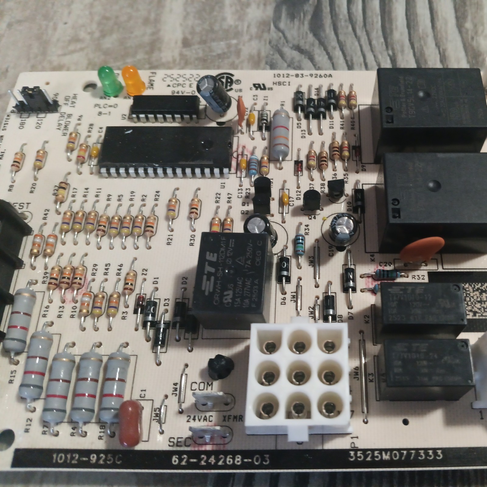 Rheem Ruud 1012-925C Furnace Control Circuit Board 62-24268-03