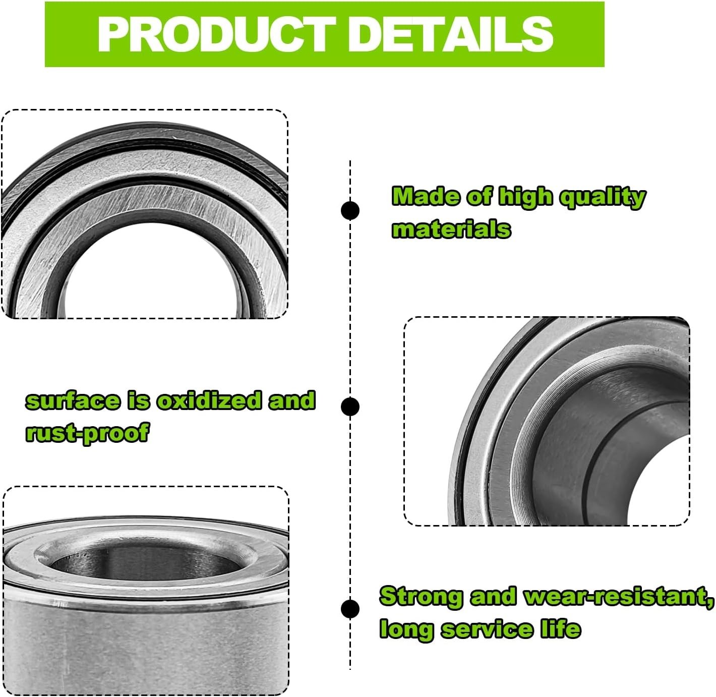 2014-2024 Honda Rancher 420 Rubicon/Foreman 500 520 Front Wheel Bearing/Seal Kit