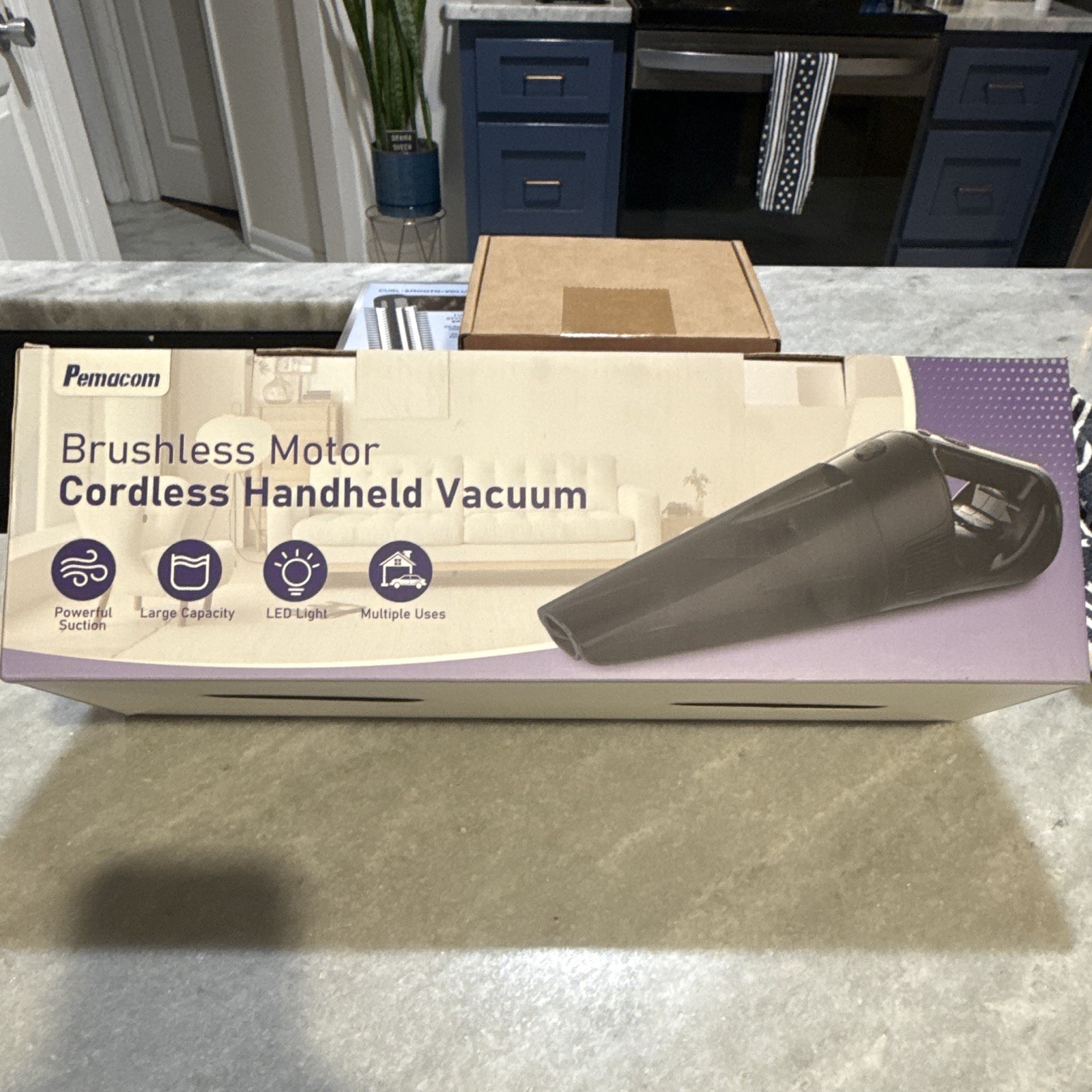 Pemacom DW189 Brushless Cordless Handheld Vacuum Bagless LED Light 13.5V