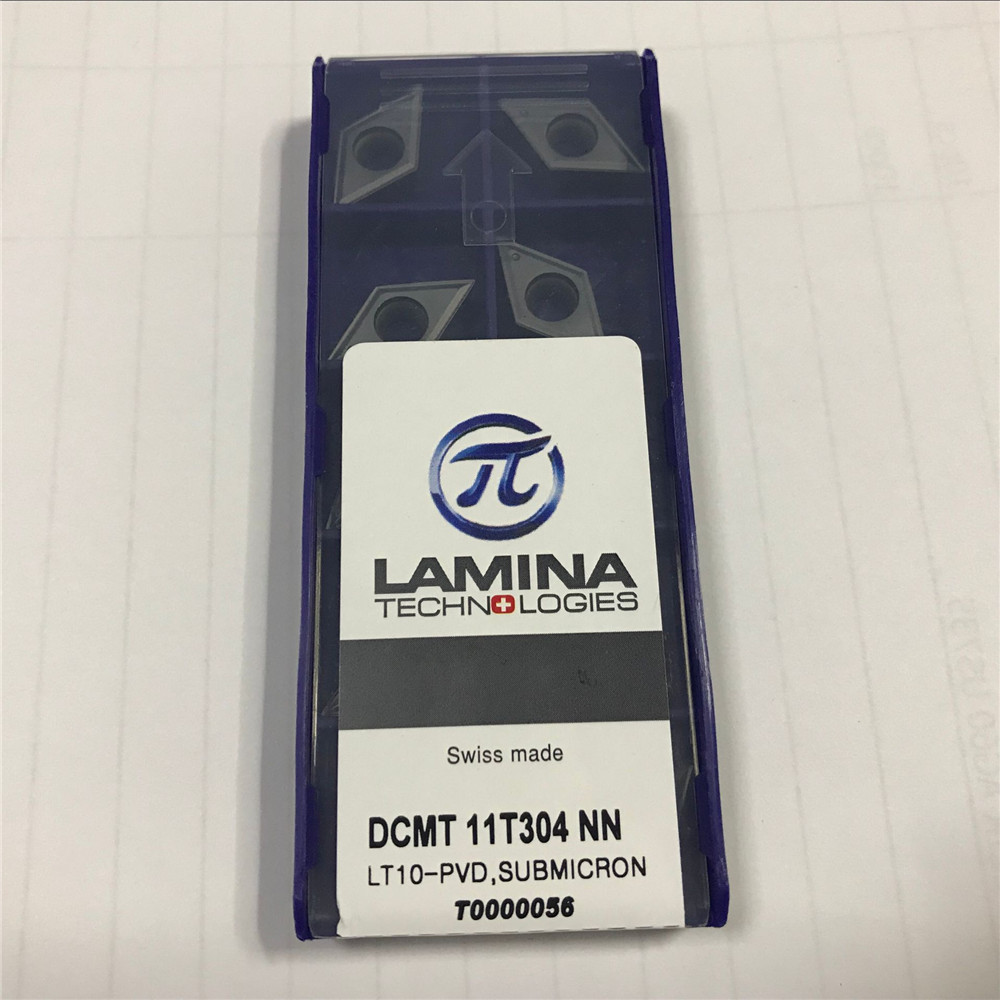 10pcs(1pack) LAMINA DCMT 11T304 NN Carbide Inserts for Steel