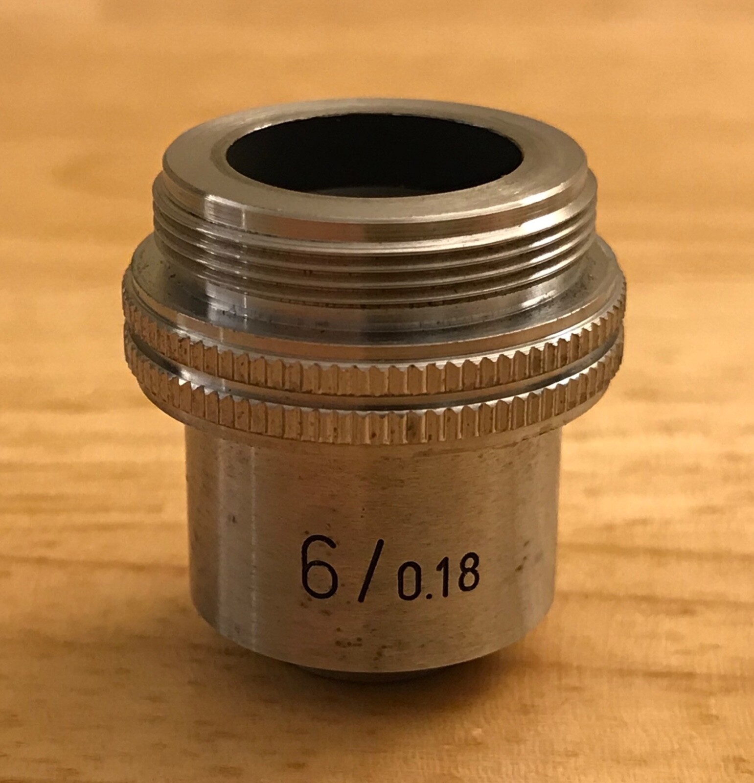 Vintage Leitz Wetzlar Microscope Objective Lens 170/ 6/0.18 Germany – Lot W