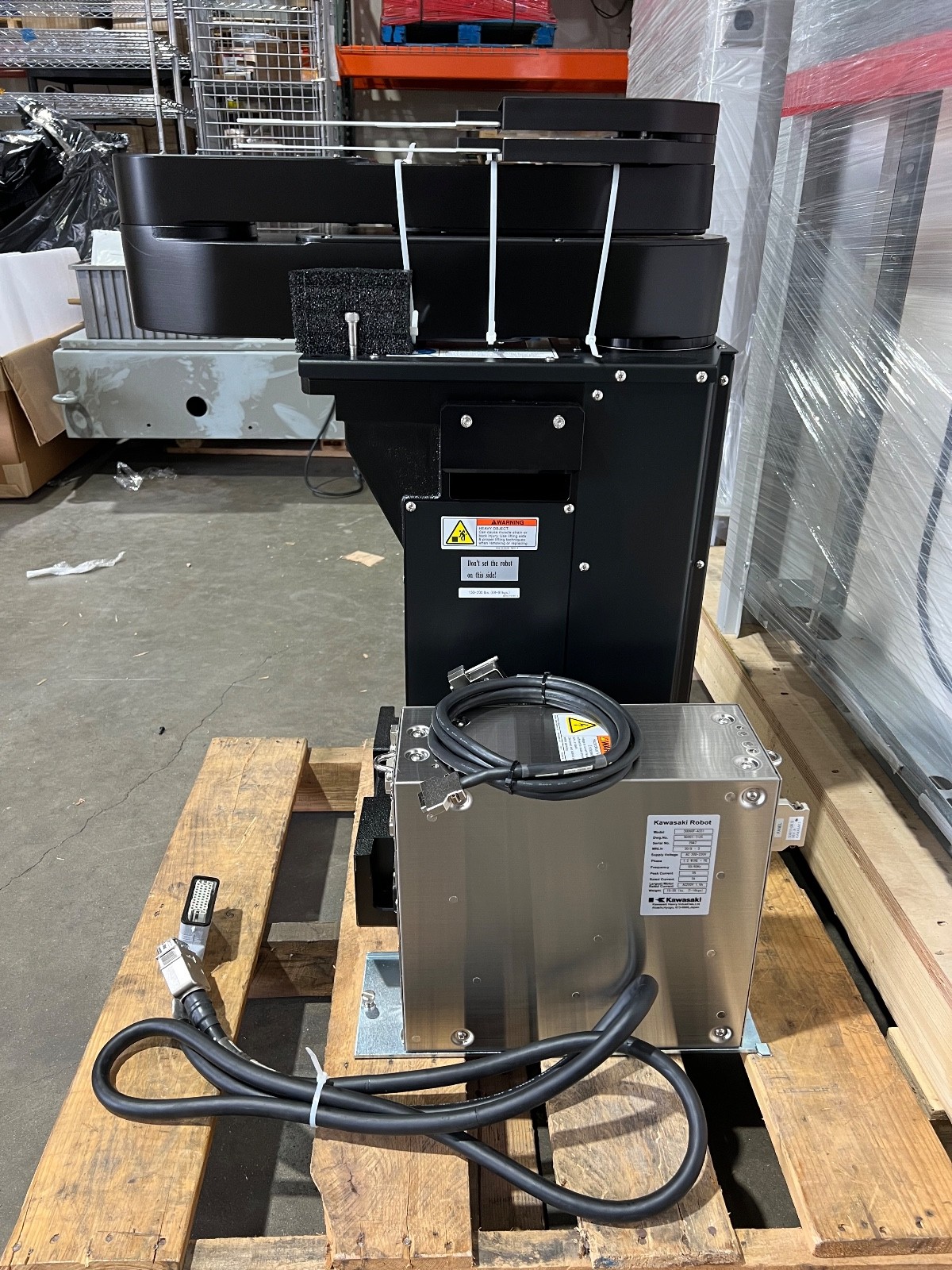 Kawasaki 3NT420B-B050 Wafer Handling Robot with 30D60F-A331 Controller & Cables