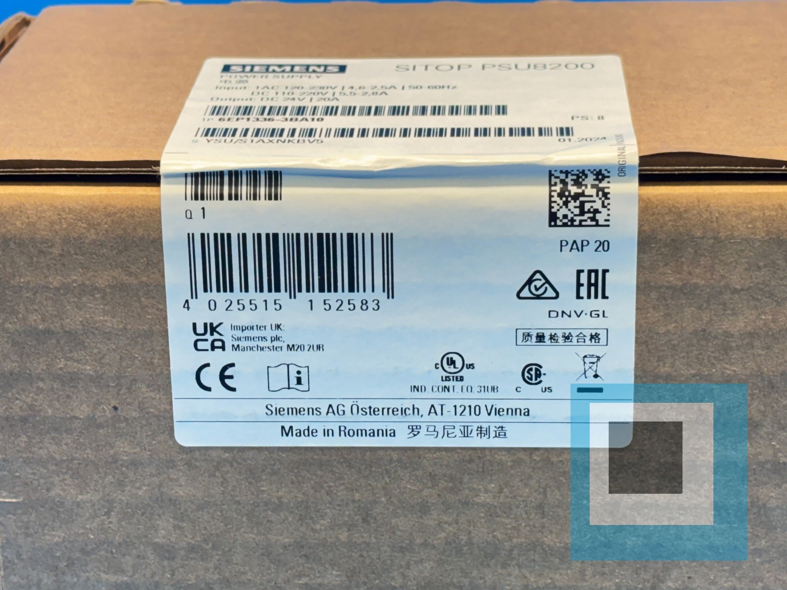 Siemens 6EP1336-3BA10 Power Supply 6EP1 336-3BA10 – NEW SEALED